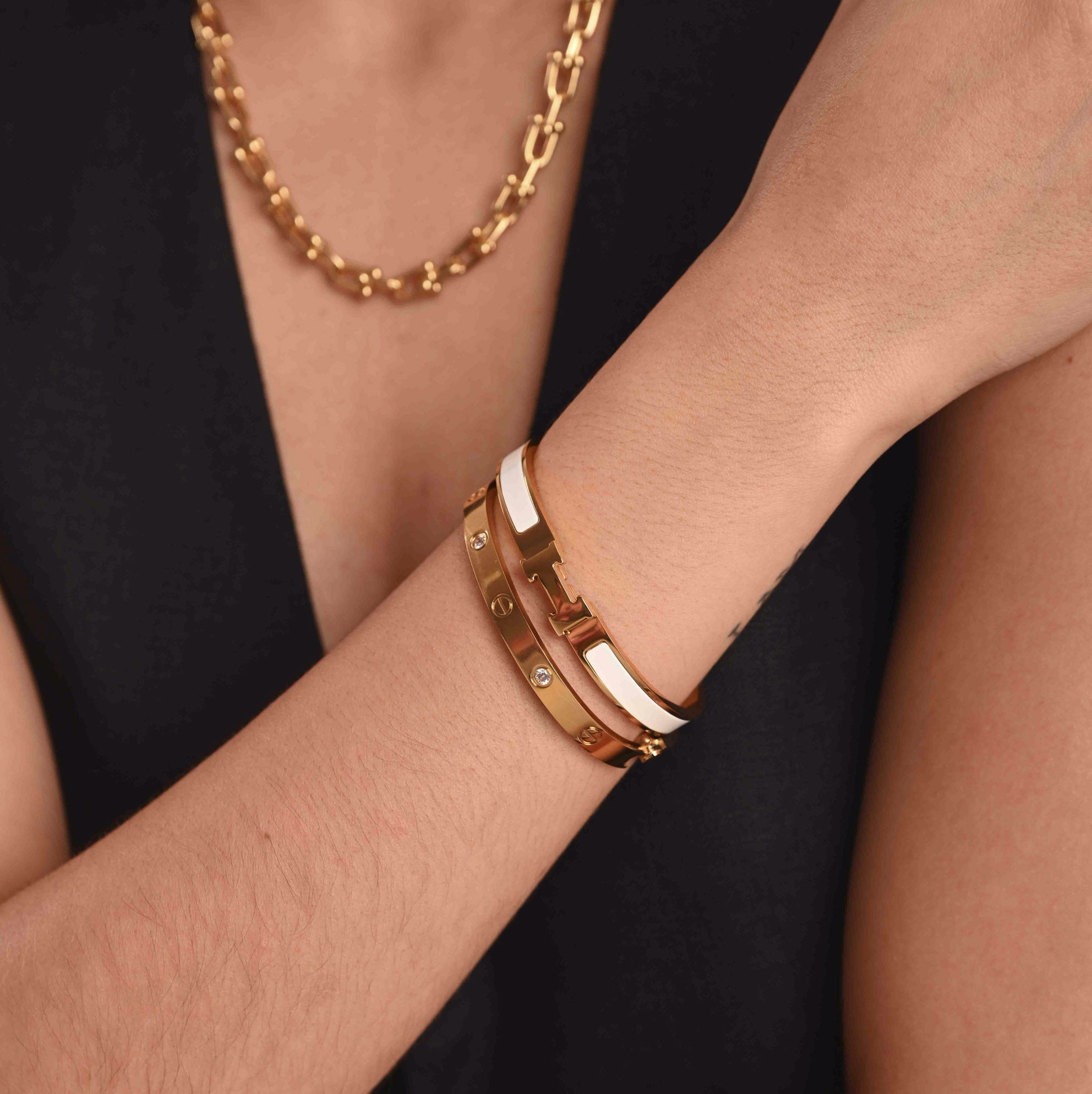 Pulsera bracelet Hermes Clic H