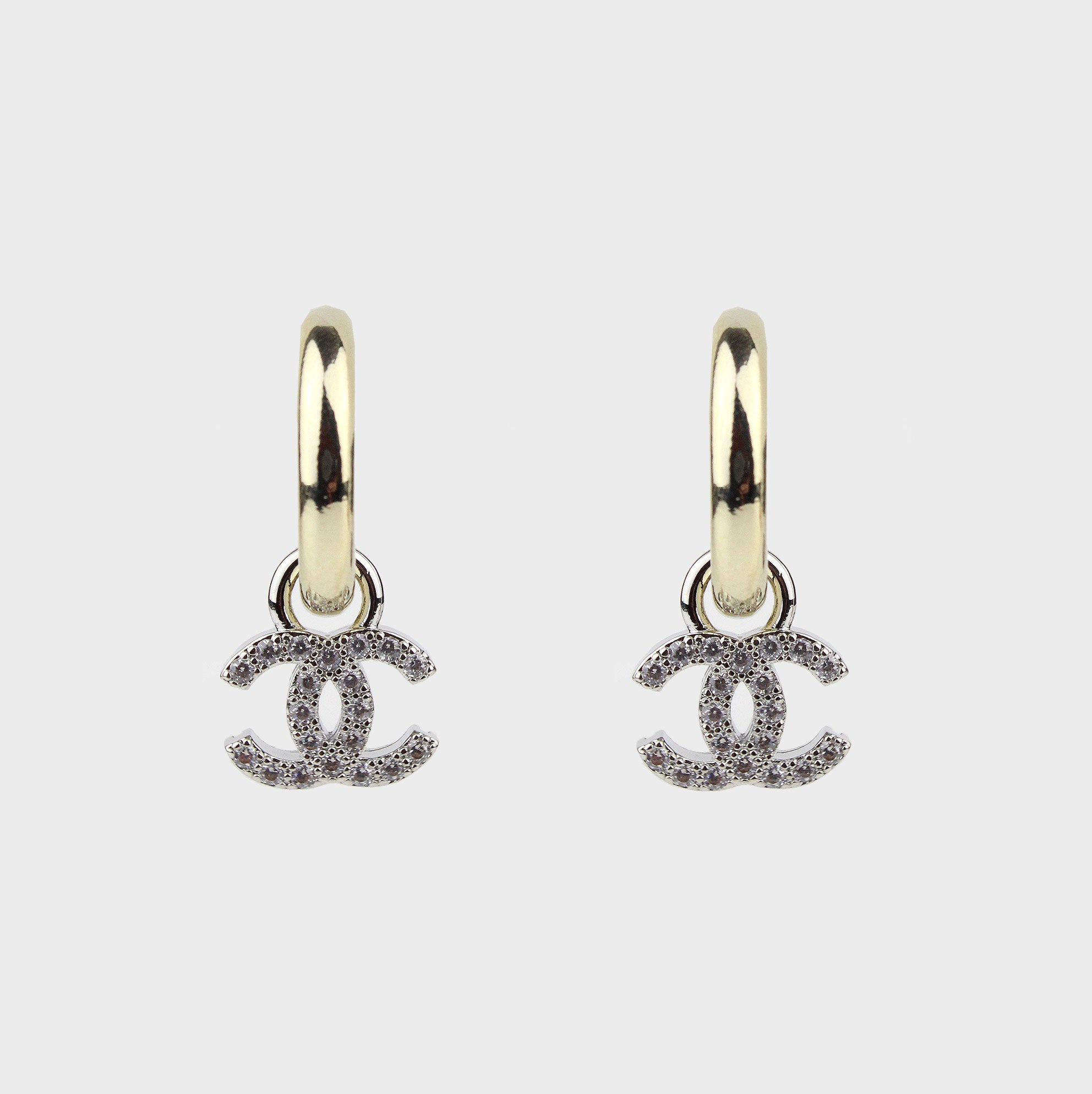 aretes chanel oro