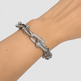 PULSERA ESLABONES SILVER BRILLO