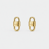 ARETES T CANDADO DORADO