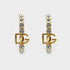 Dolce & Gabbana aretes de aro DG con detalles de cristales