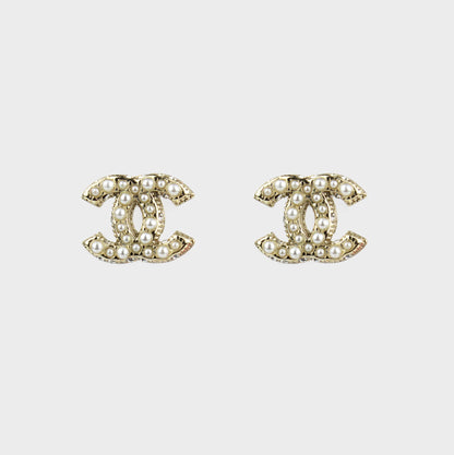 aretes chanel oro