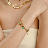 Pulsera Clavo Dorada 2