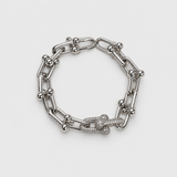 PULSERA ESLABONES SILVER BRILLO