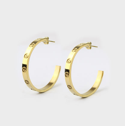aretes cartier  love pendientes 