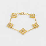 PULSERA TREBOL GOLD SPARKLY VF 2