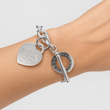 PULSERA ESLABONES CORAZÓN