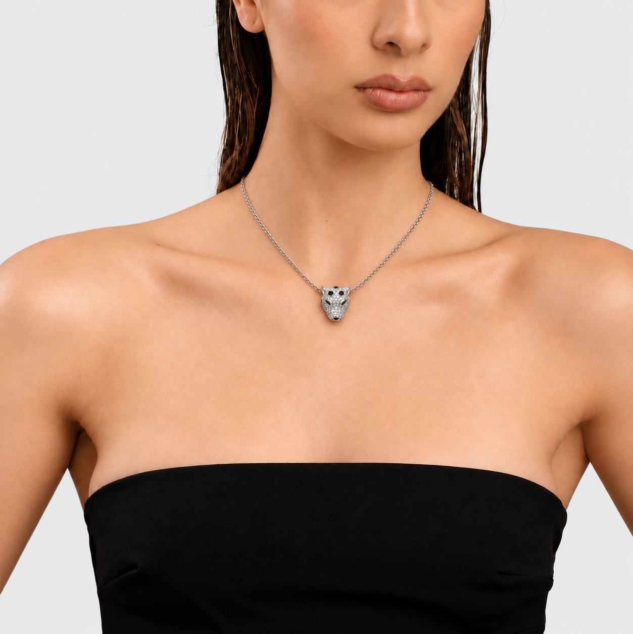 COLLAR SILVER PANTERA