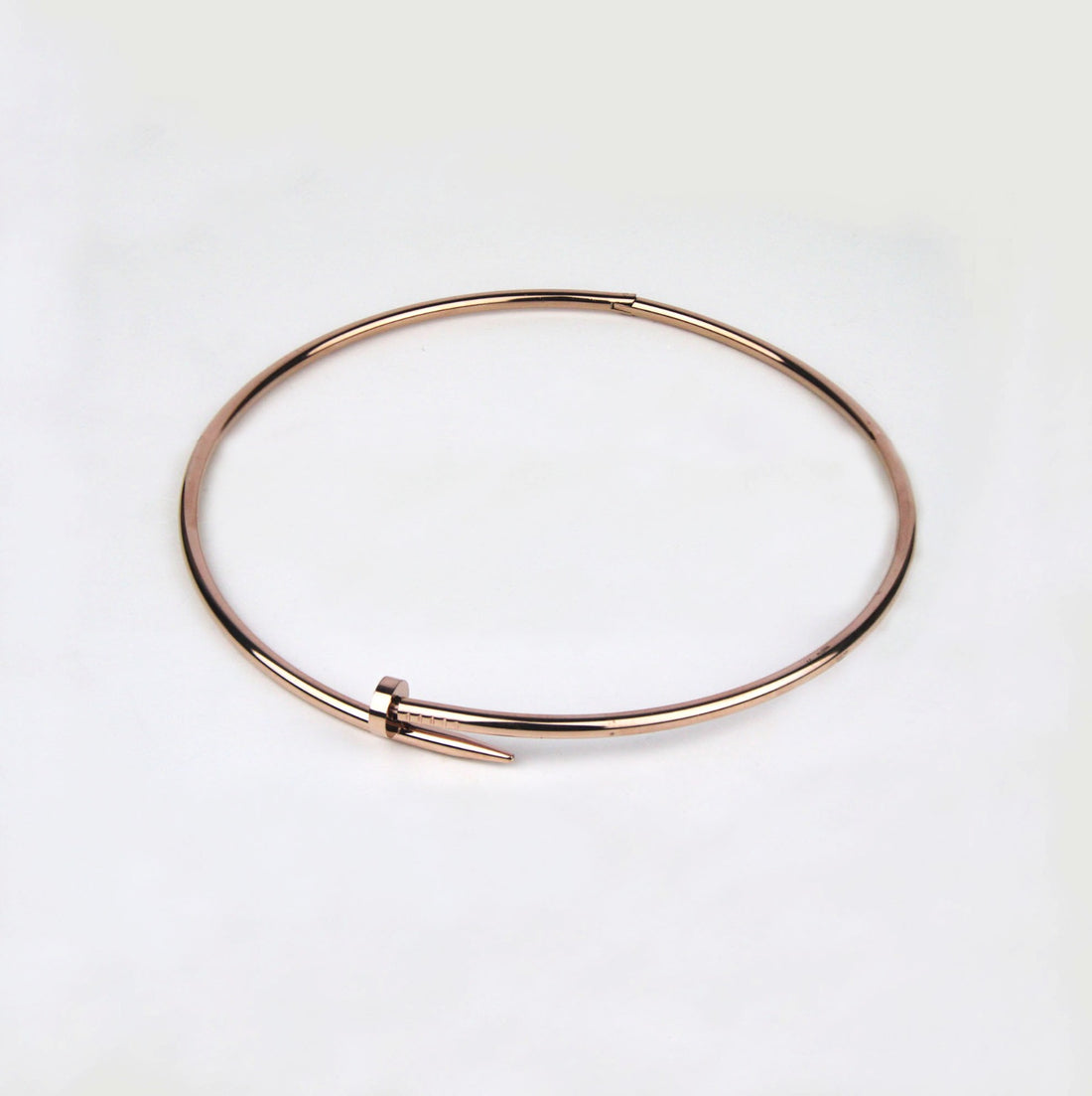 Collar Tipo Clavo Rosa Gold 2