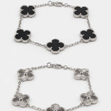 SET DE PULSERAS TREBOL SILVER