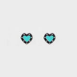 ARETES T CORAZÓN AZUL