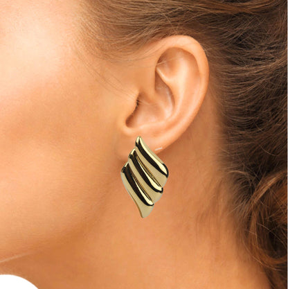 aretes dorados grandes