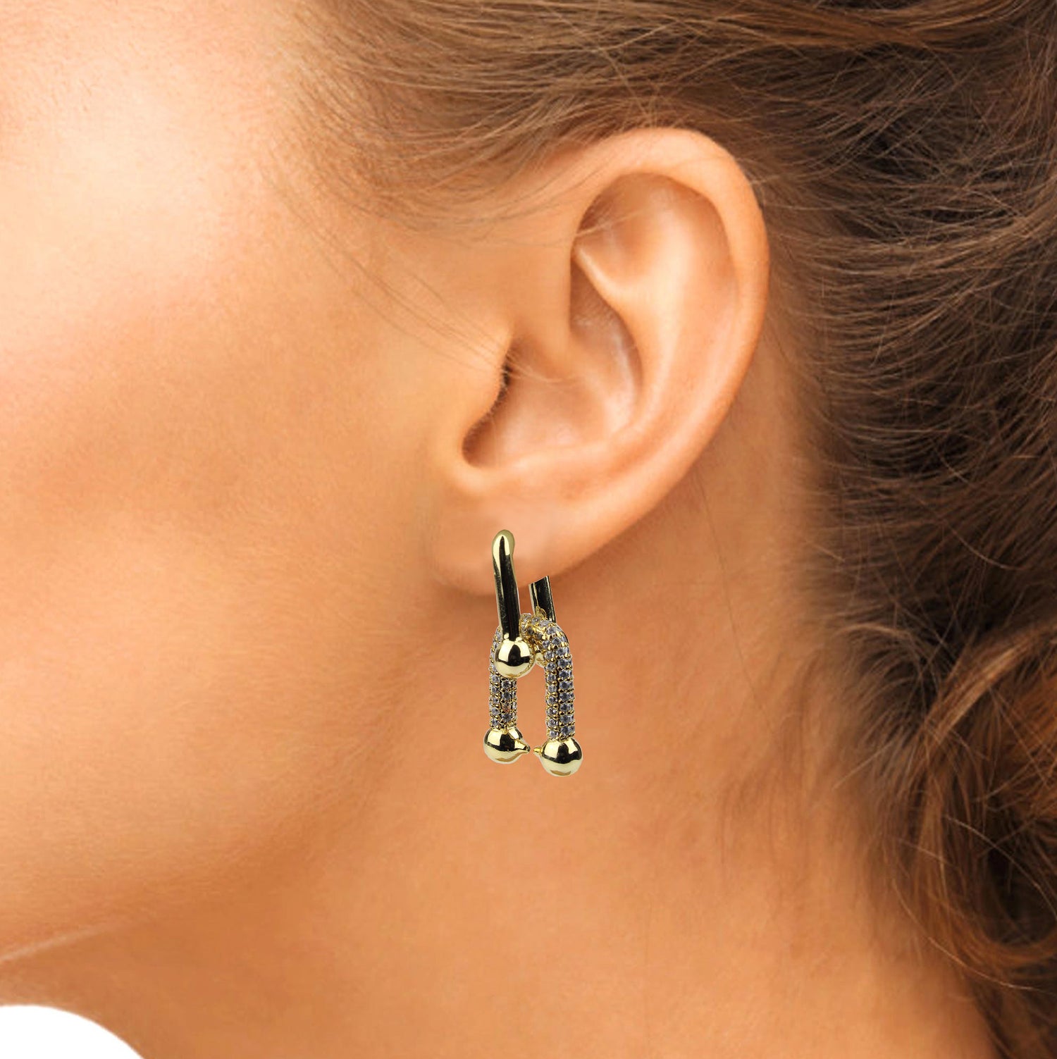 Aretes de eslabones grandes Tiffany