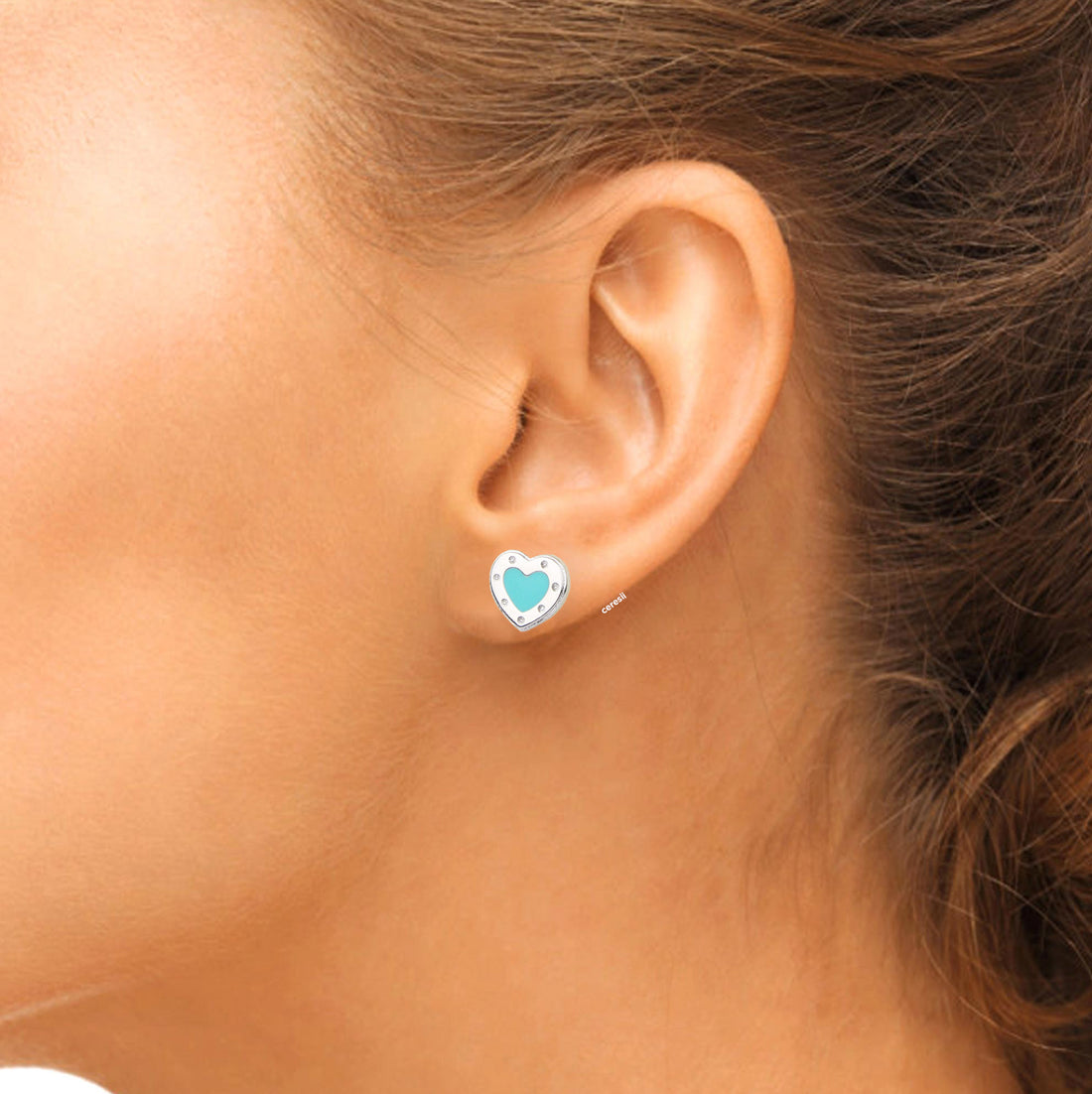 Aretes Tipo T Corazón 4