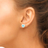 ARETES T CORAZÓN AZUL
