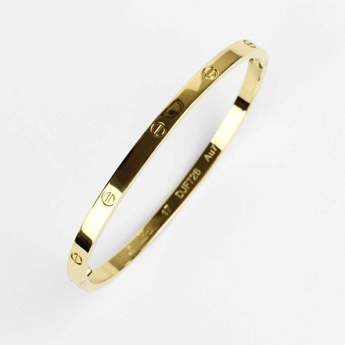 Pulsera Love Gold Delgado