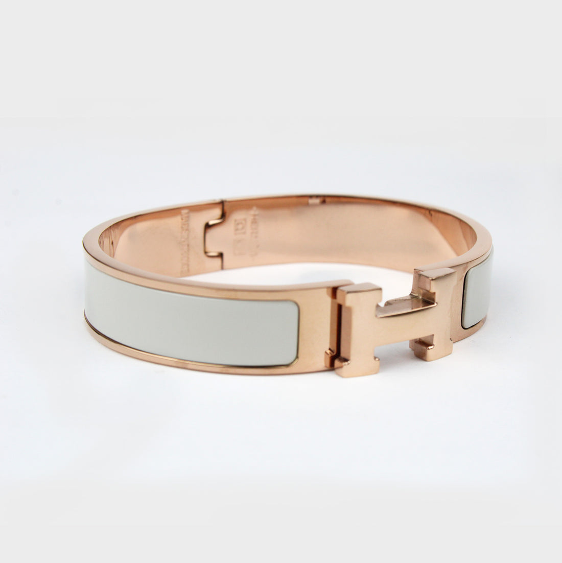Pulsera Tipo Clic H Ivory Rosa Gold