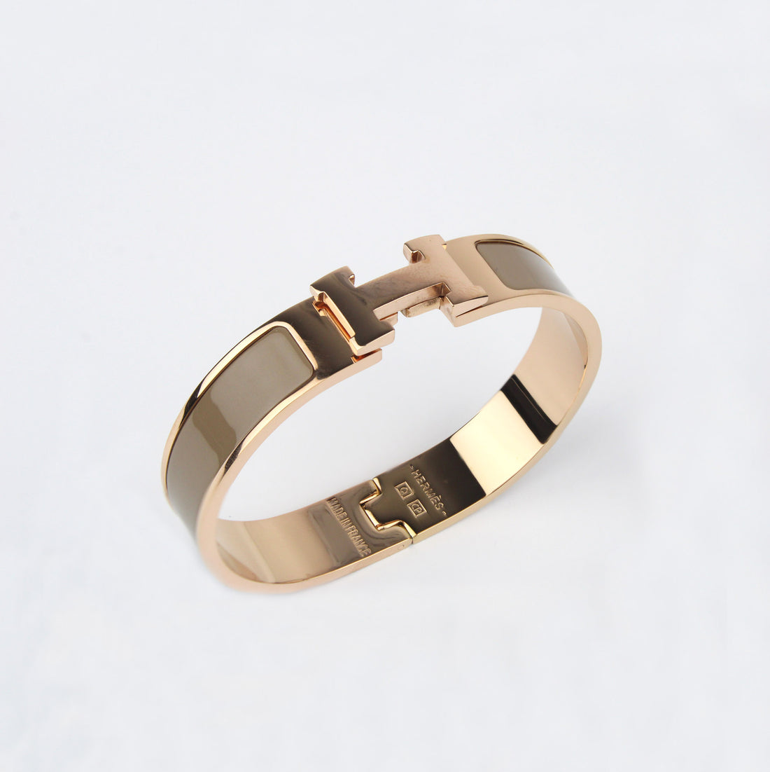 Pulsera Tipo Clic H Gris Cafe Gold