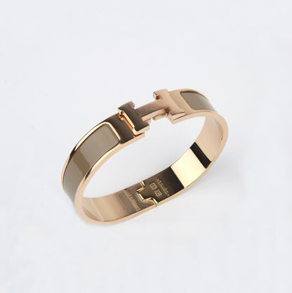 Pulsera Tipo Clic H Gris Cafe Gold