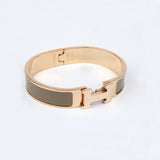 Pulsera Tipo Clic H Gris Cafe Gold