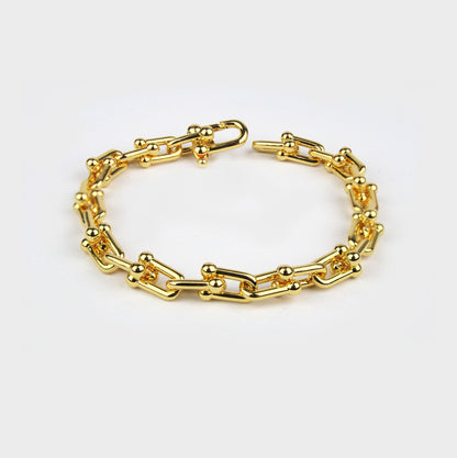 Pulsera Tipo T Dorada