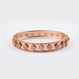 Pulsera Tipo V C Rosa Gold