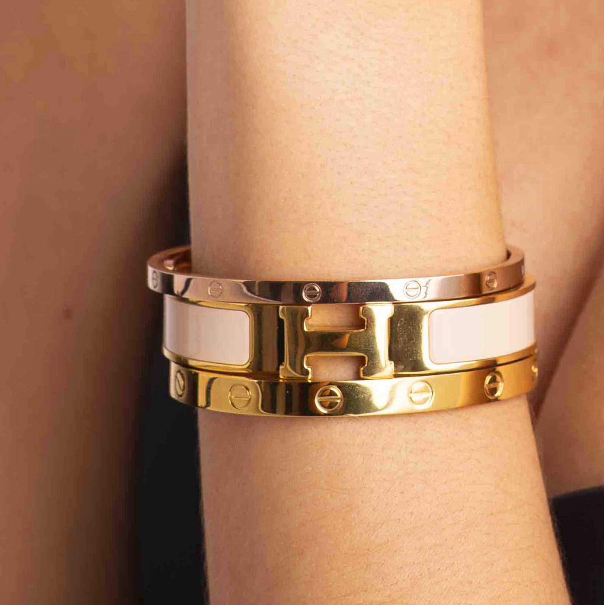 Pulsera Tipo H Clic H Ivory