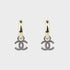 aretes chanel oro