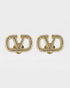PENDIENTES VLOGO SIGNATURE DE METAL Y CRISTALES SWAROVSKI